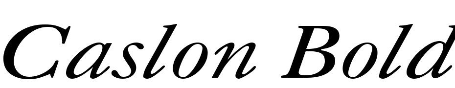 Caslon Bold Italic:001.001 Fuente Descargar Gratis